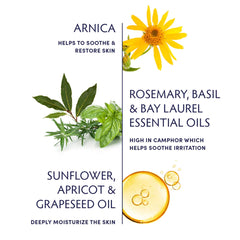 Naturopathica Arnica Relief Massage applied to tense areas.