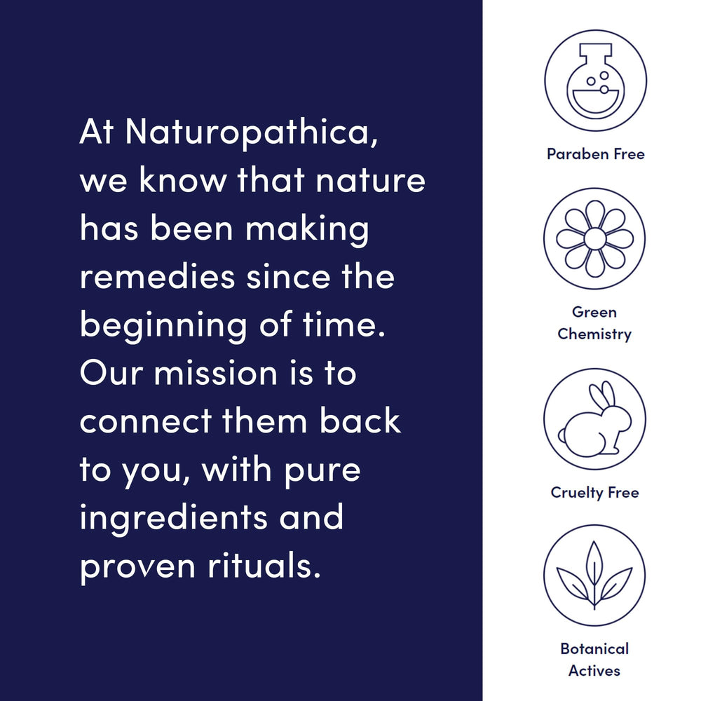 Naturopathica Made in USA label on outer box.