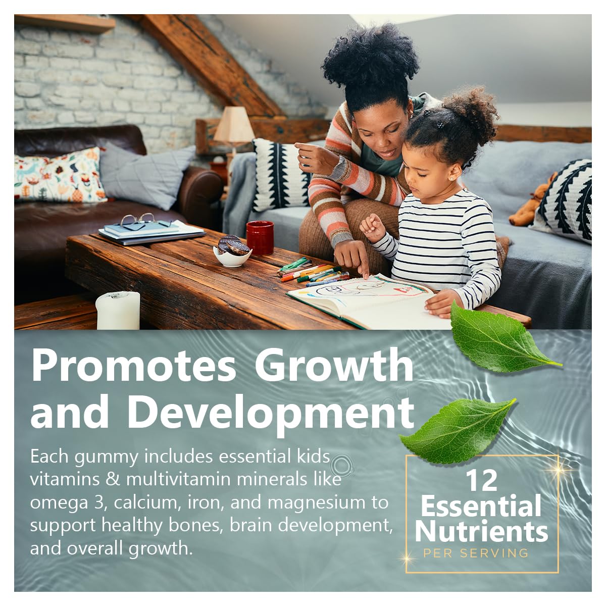 Natvites Complete Kids Multivitamin Gummies jar on table suggests routine.
