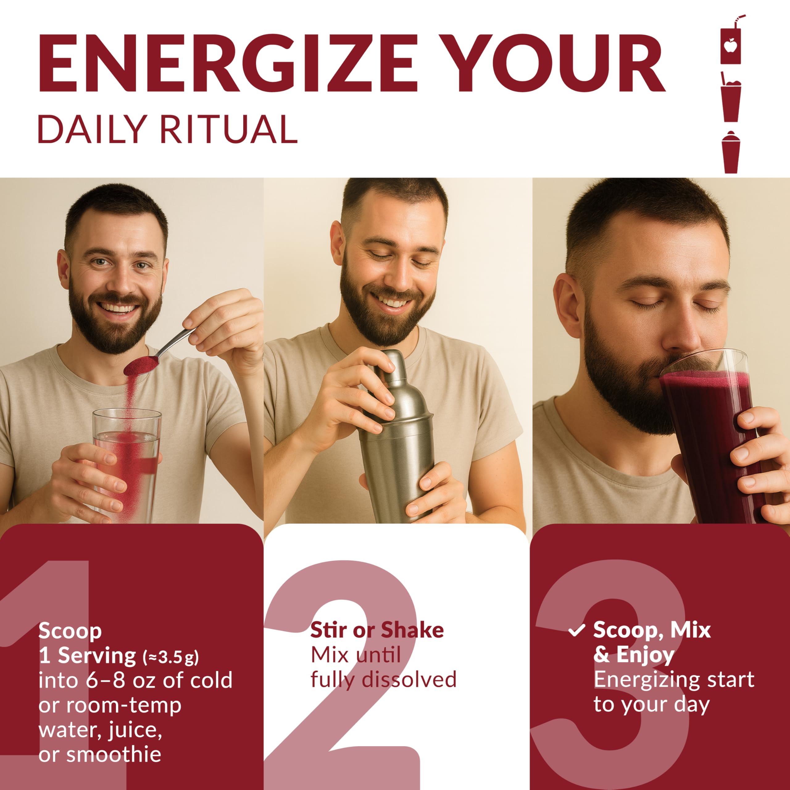 Nautical Elements 20-to-1 concentrate label, potent beet goodness.