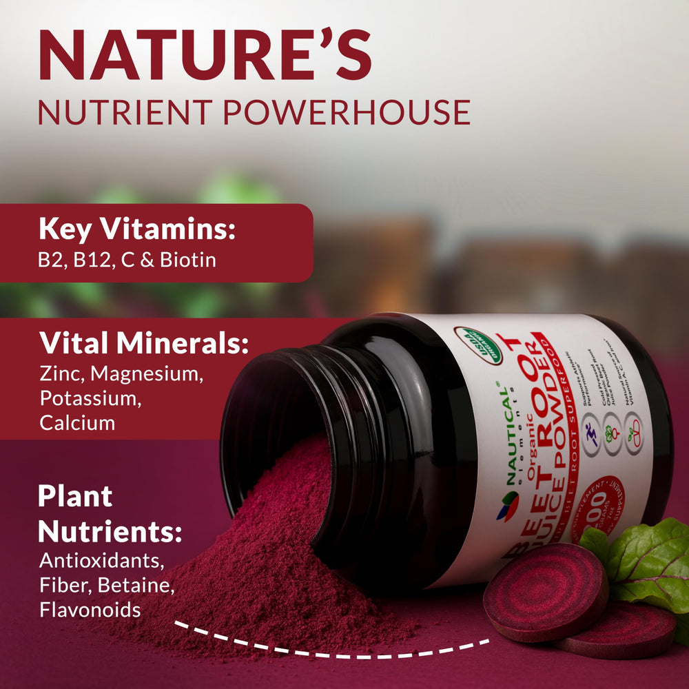 Nautical Elements USA manufactured facility, high standards for beet powder.