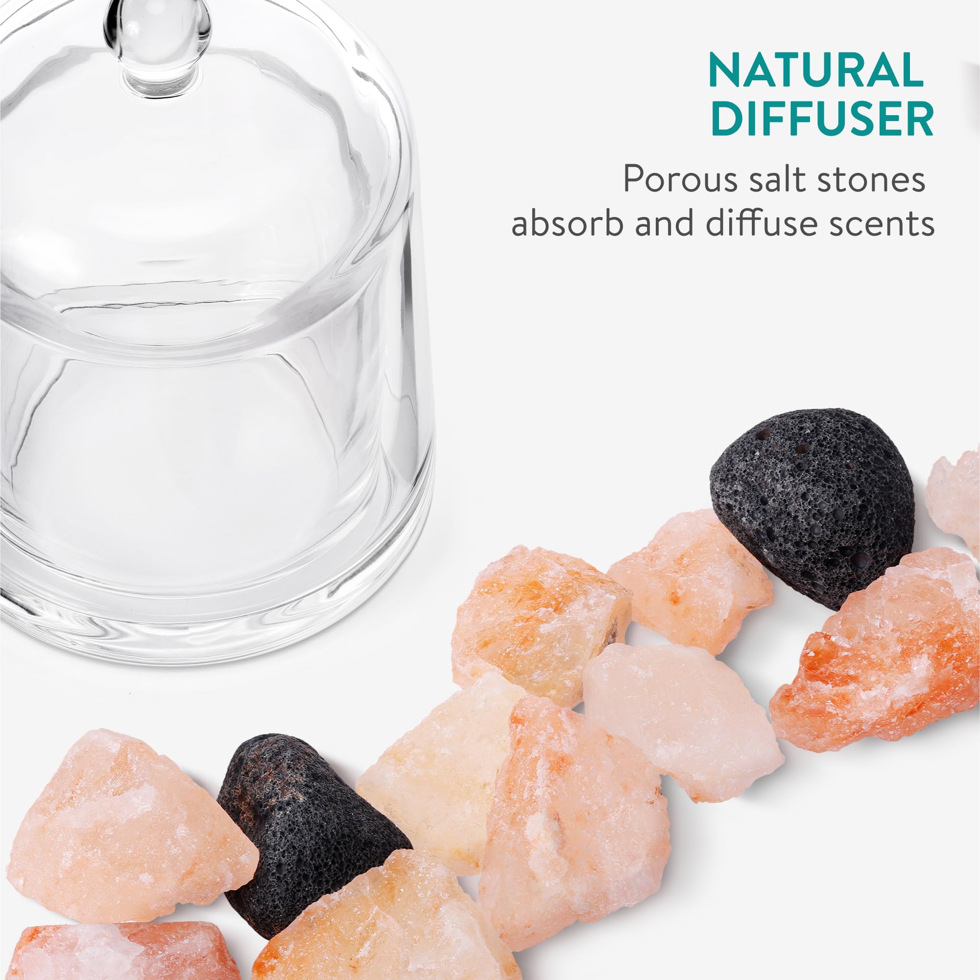 Navaris diffuser is easy to use by adding a few drops of oil on stones