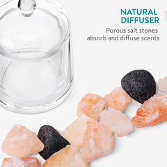 Navaris diffuser is easy to use by adding a few drops of oil on stones