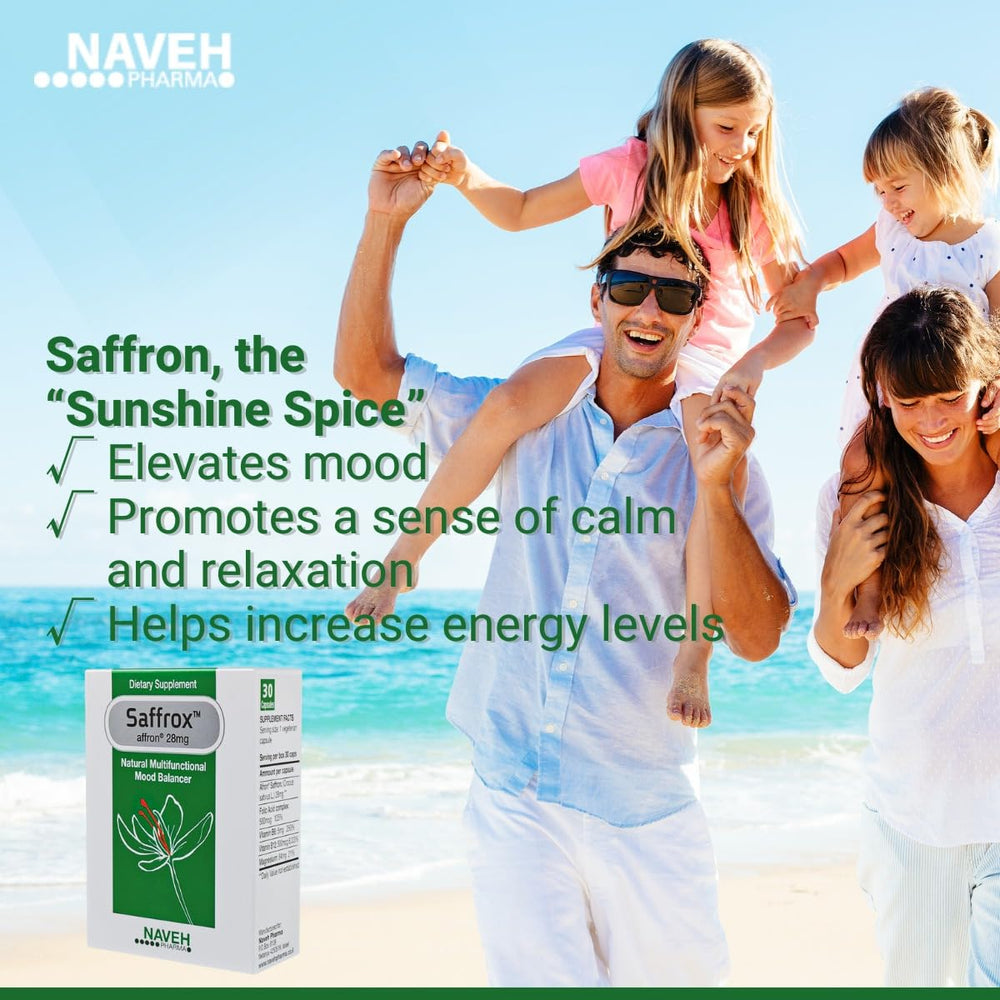 NAVEH PHARMA Saffrox bottle pour demonstrates easy daily use