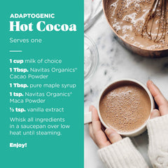Navitas Organics Maca Powder smoothie idea—rich flavor and energy-boosting option.