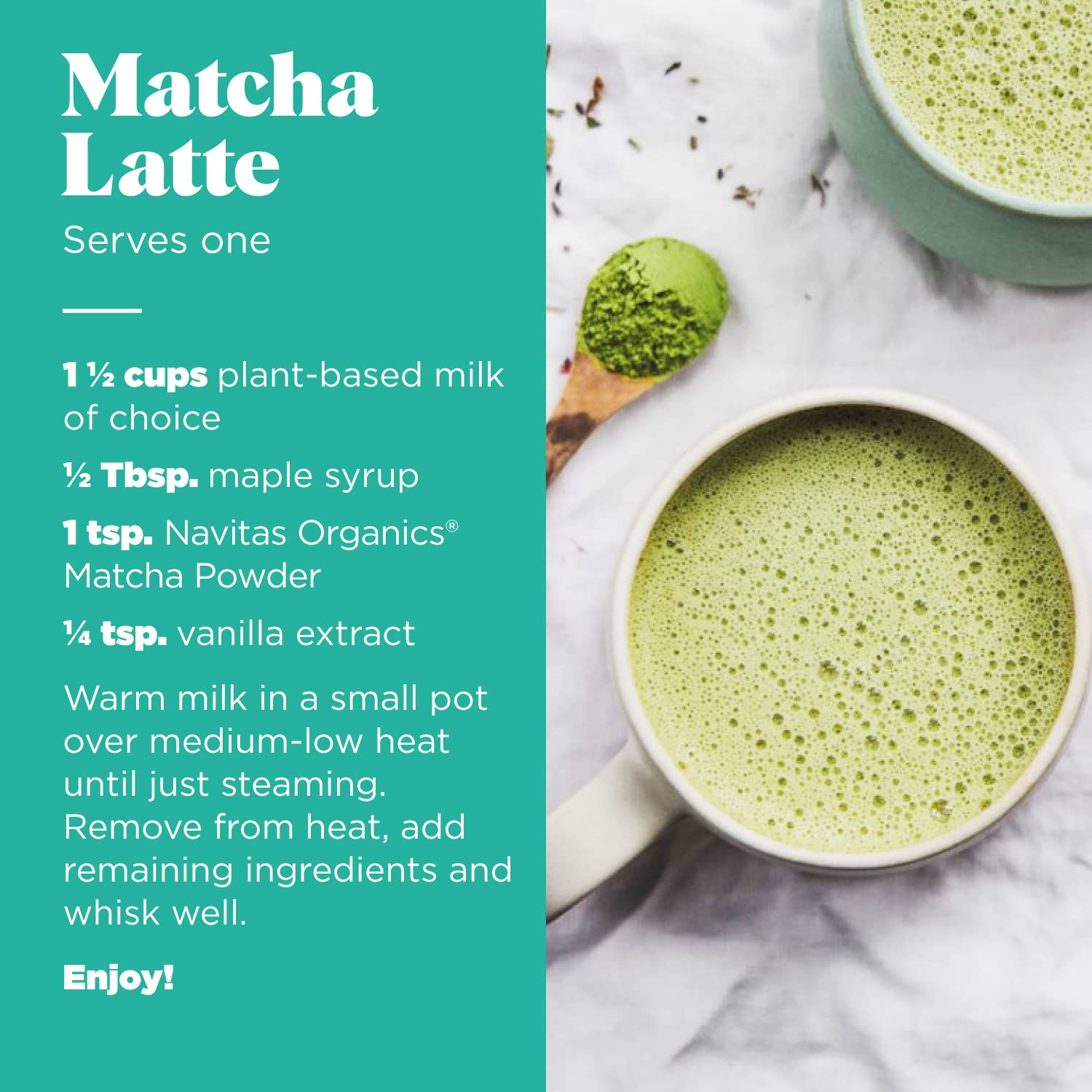 Navitas Organics Matcha powder kitchen setup for traditional tea and recipes