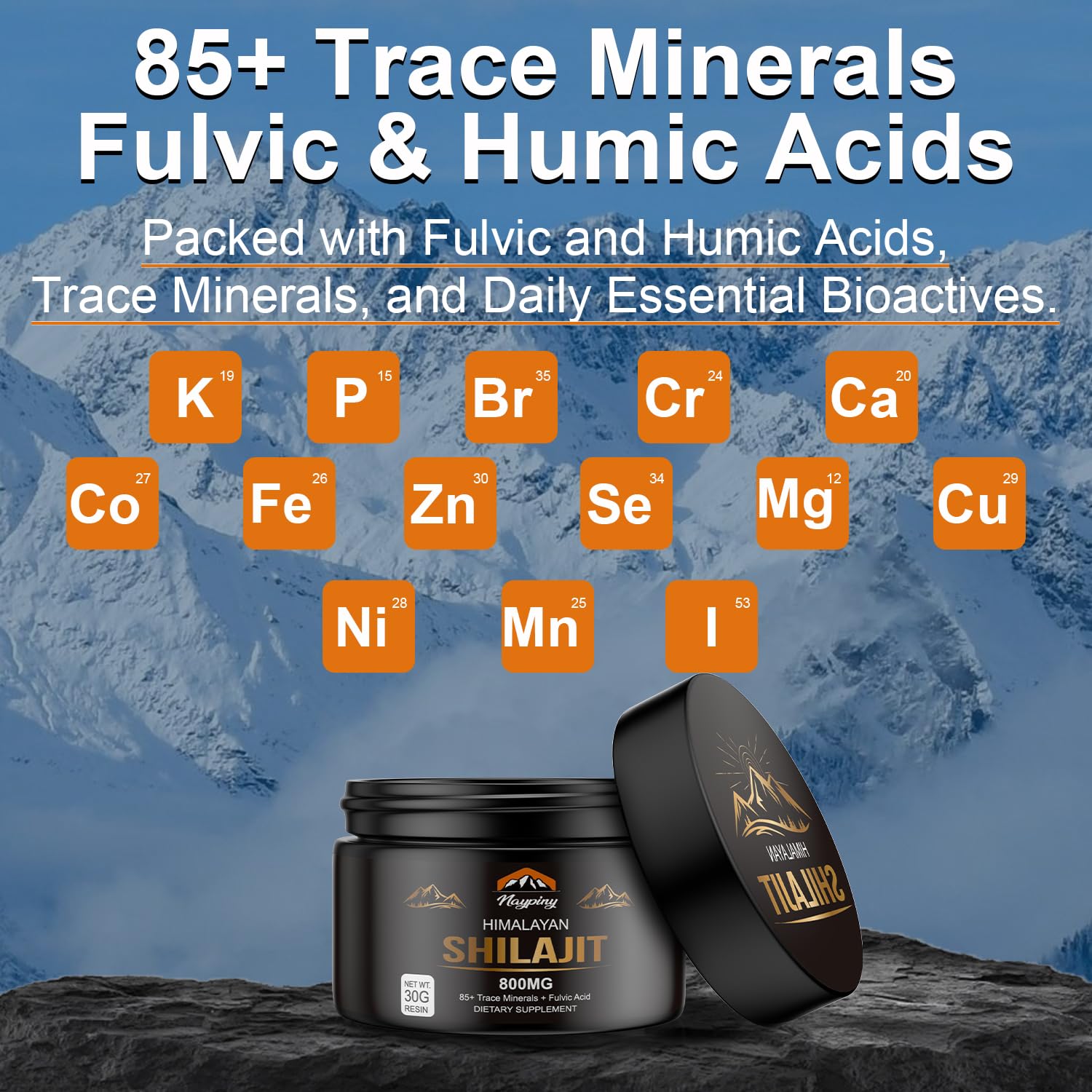 Naypiny Shilajit Resin shows 85+ minerals for balanced wellness.