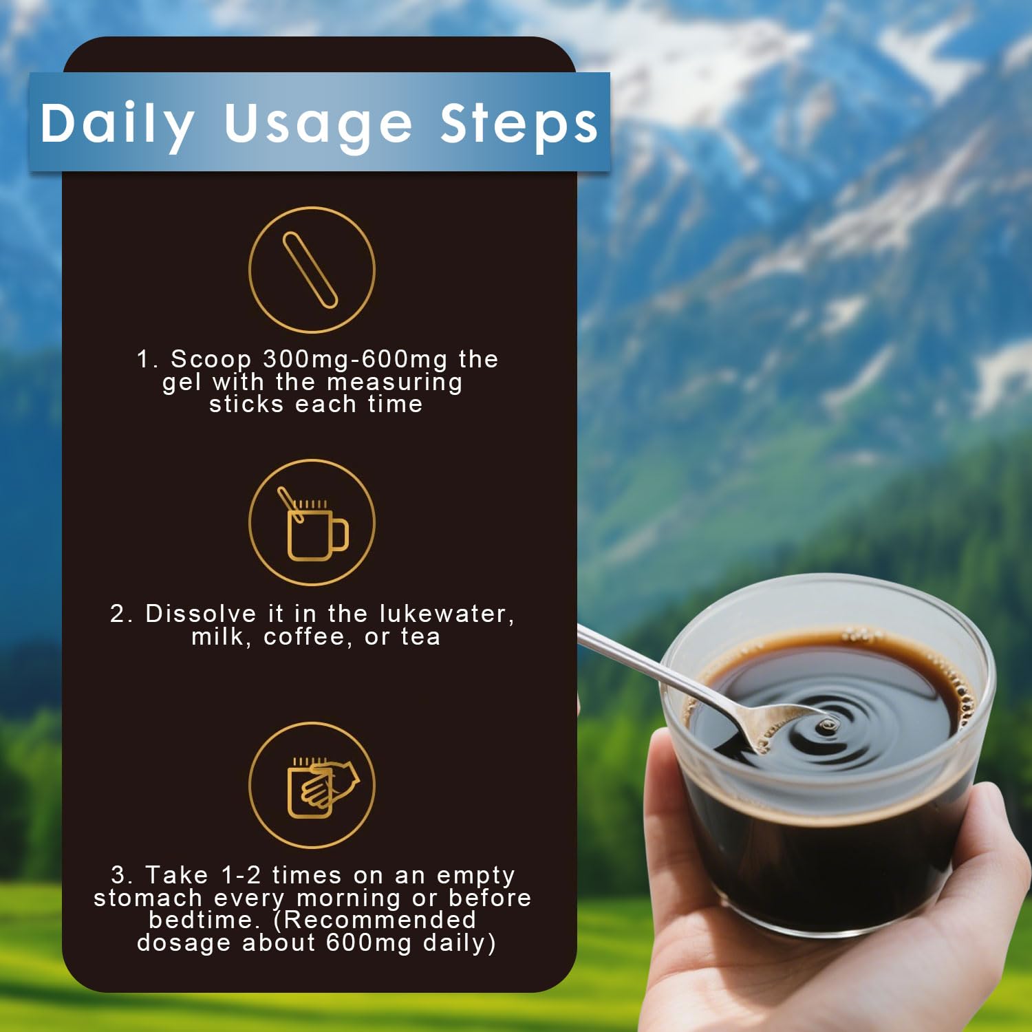 Packaging seal of Naypiny shilajit resin signaling freshness and safety