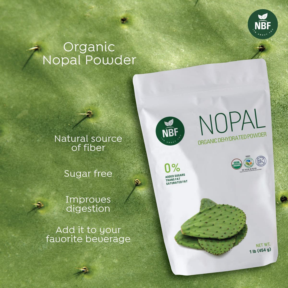 NBF Natura Bio Foods high-fiber nopal powder for daily wellness
