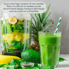 NBF Natura Bio Foods nopal powder pour showing clean additive-free fiber