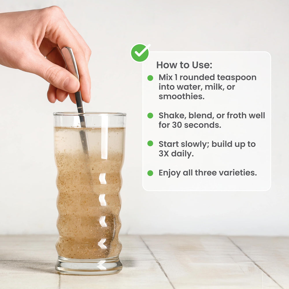 nbpure daily fiber blend ingredients including psyllium and oats