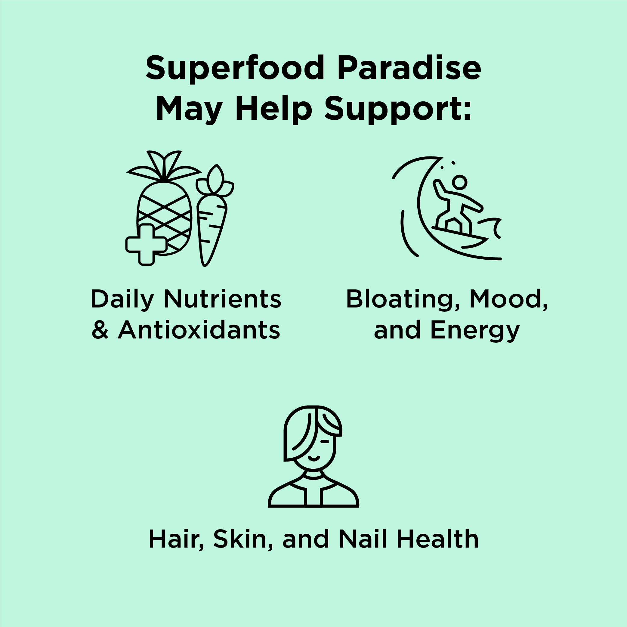 nbpure Earthy Andy Paradise label closeup—clear ingredients for mindful supplementation.
