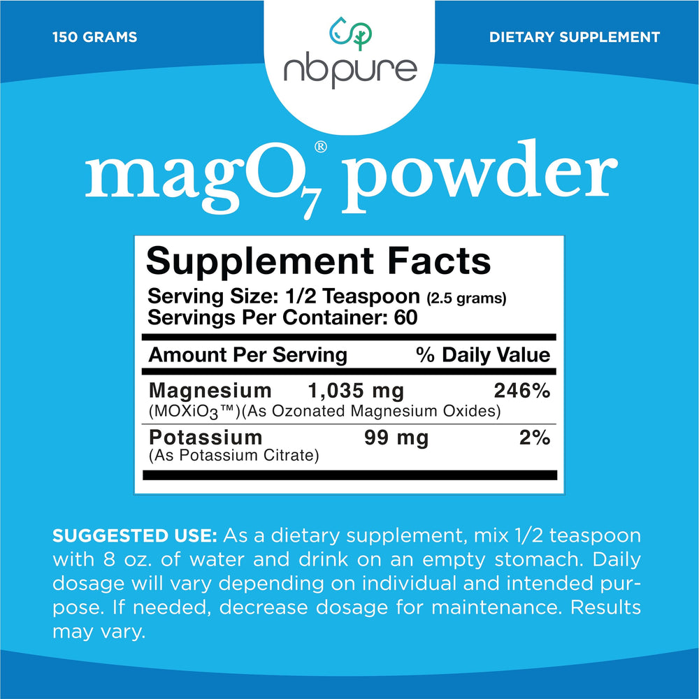 nbpure Mag O7 ingredient panel emphasizing natural compounds.