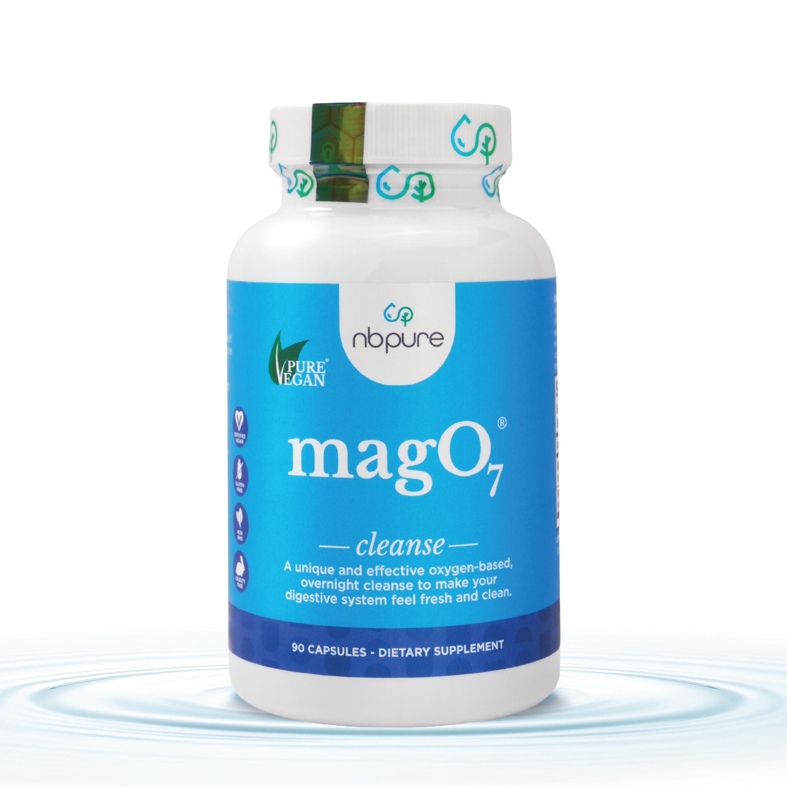 nbpure MagO7 bottle-front illustrates overnight detox potential for a fresh morning
