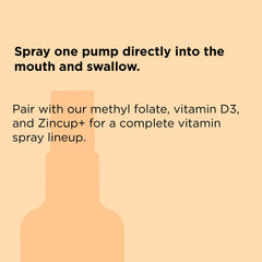 nbpure Organic Methyl B12 spray label highlights vegan, organic ingredients