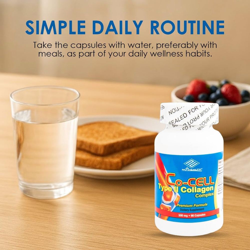 NCB label on bottle emphasizing hydrolyzed collagen and chondroitin.
