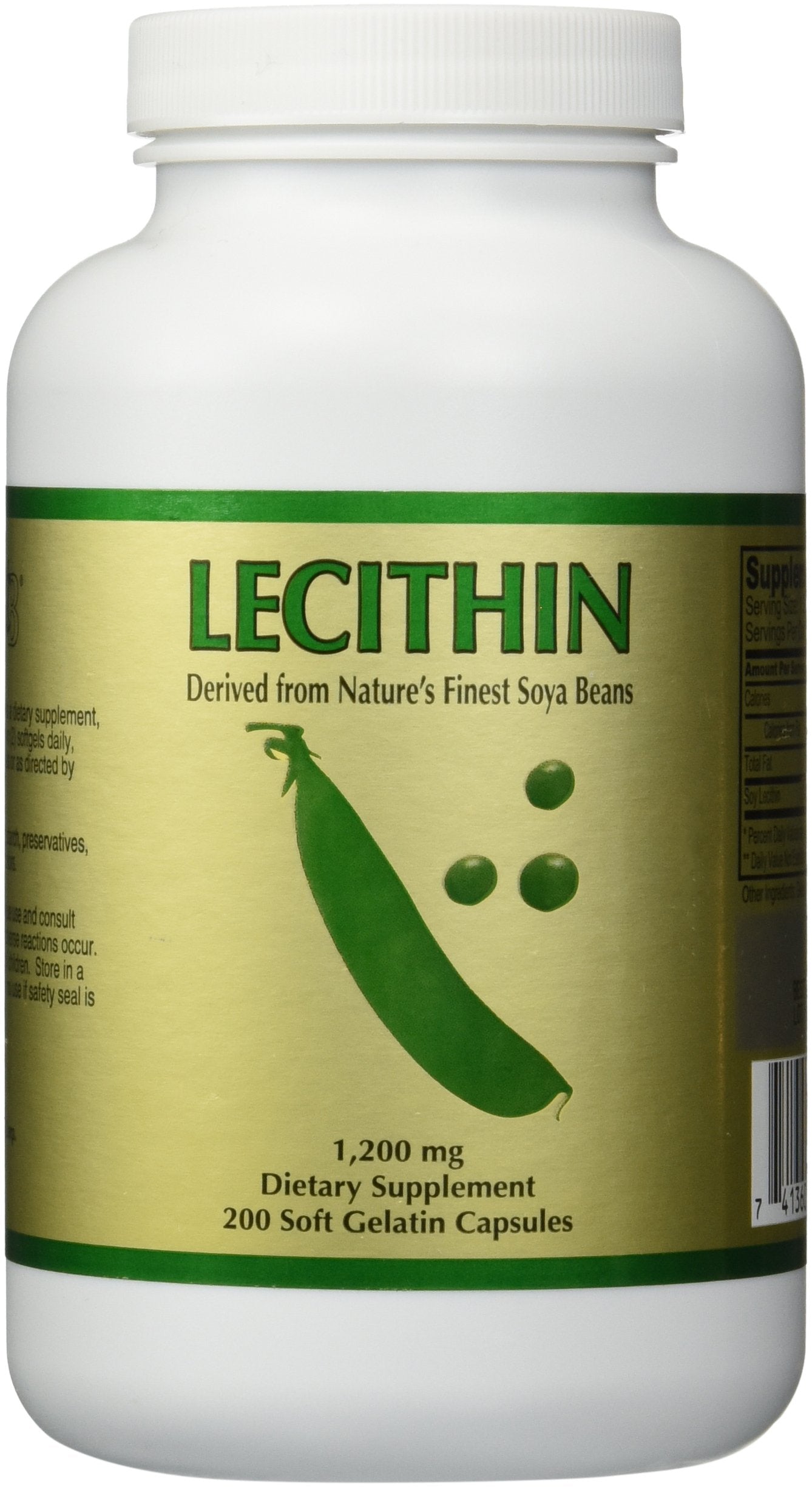 NCB Lecithin bottle with softgels supports daily wellness routine