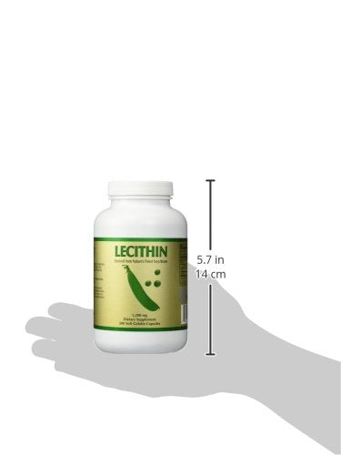 NCB Lecithin ingredient label shows potency per softgel for easy planning