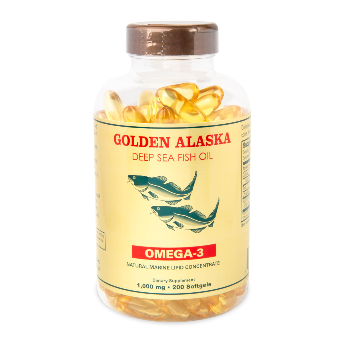 NCB Omega-3 Alaska Deep Sea softgels bottle supports daily omega-3 intake