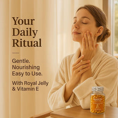Close-up of Nu Health capsules showcasing premium gel texture for topical use.