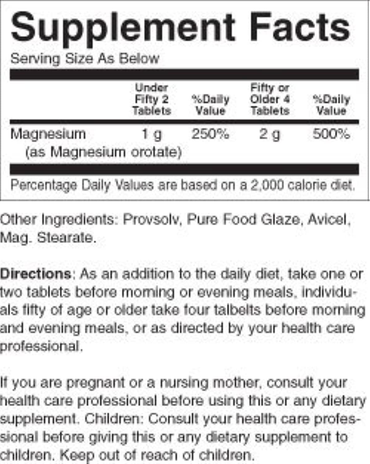NCI Advanced Research magnesium orotate tablets stack shows uniform pills for easy dosing.