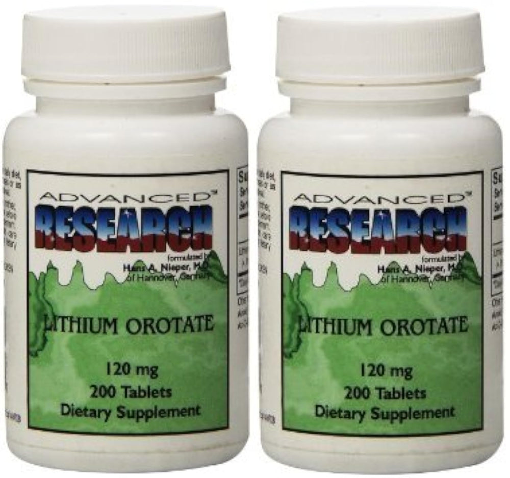 NCI Dr. Hans Nieper lithium orotate tablets bottle for mood and cognitive support.