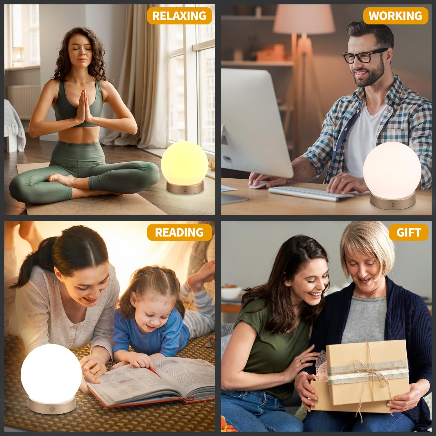NDAN light therapy lamp with three temperatures from warm to daylight