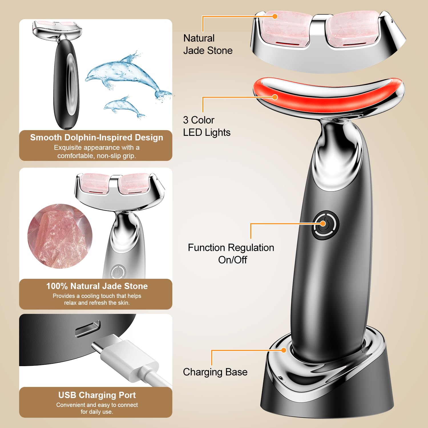 NeatLt 3 light care modes offer versatile skin care options.