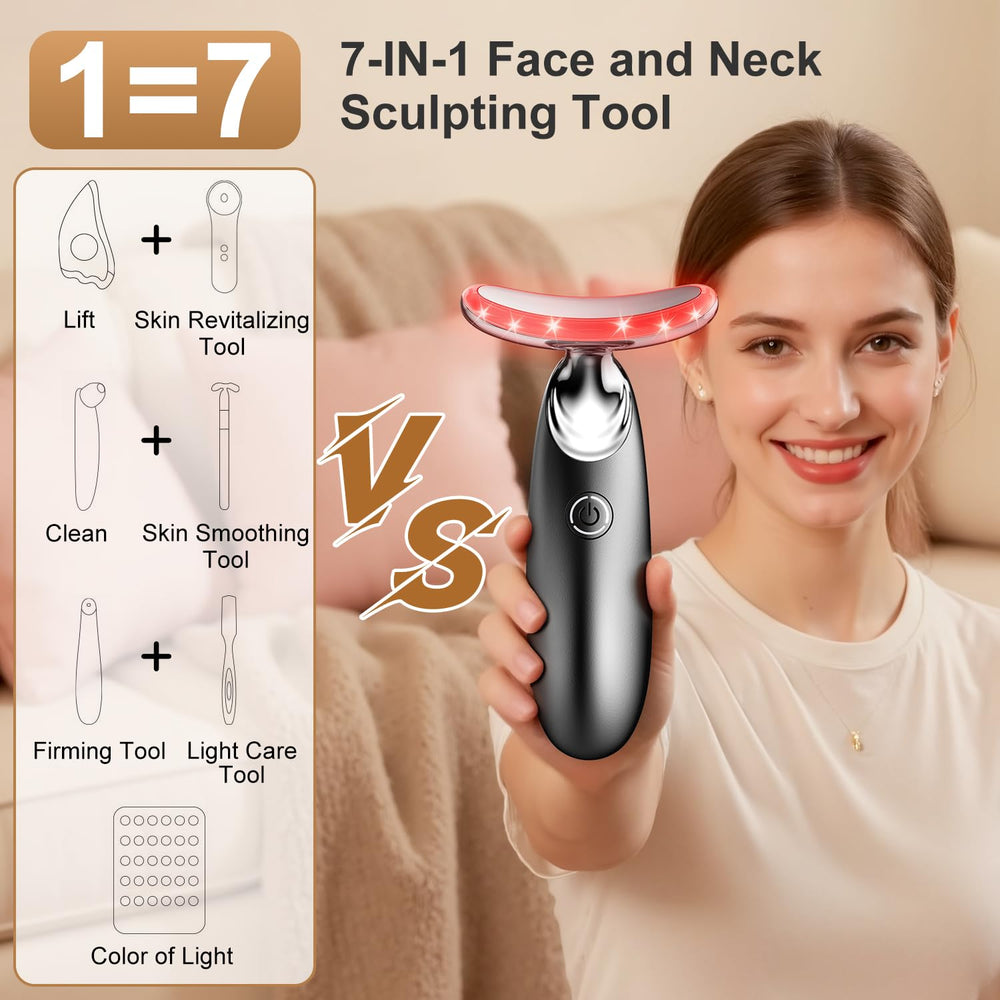 NeatLt 7-in-1 massager kit packaging highlighting all-in-one skincare solution
