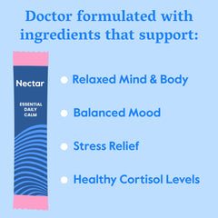 Nectar Calm L-Theanine closeup highlights brain-friendly calm potential.