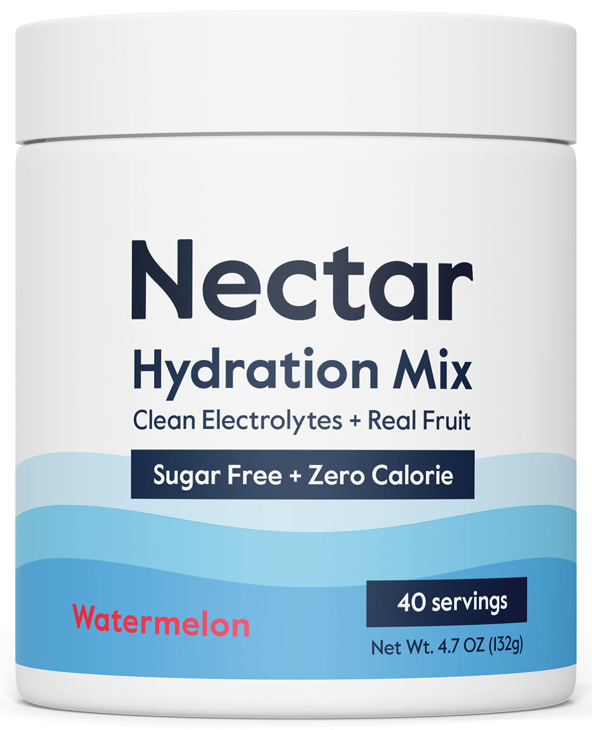 Nectar Sugar Free Electrolytes Watermelon bottle pour for quick on-the-go hydration.