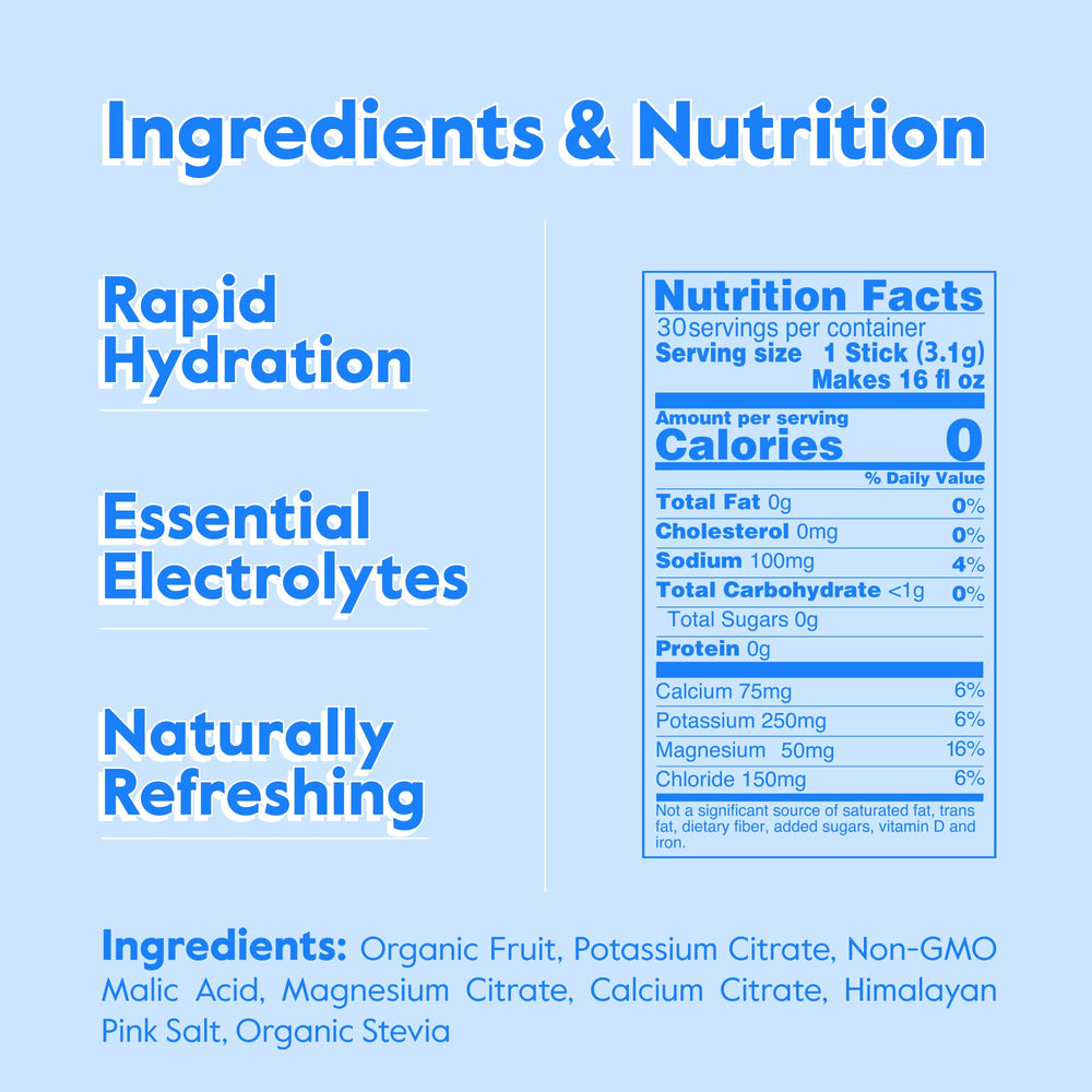Nectar Sugar Free Electrolytes Watermelon tub front shows zero calorie hydration option.