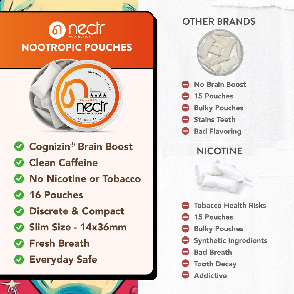 Nectr Energy Pouch 16-count puck for flexible dosing