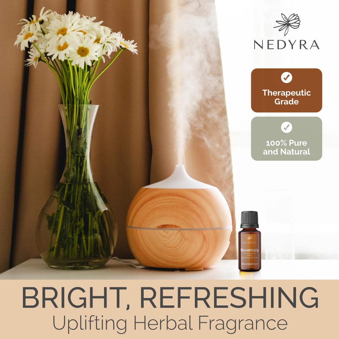 Nedyra rosemary oil amber bottle protects freshness for daily use.