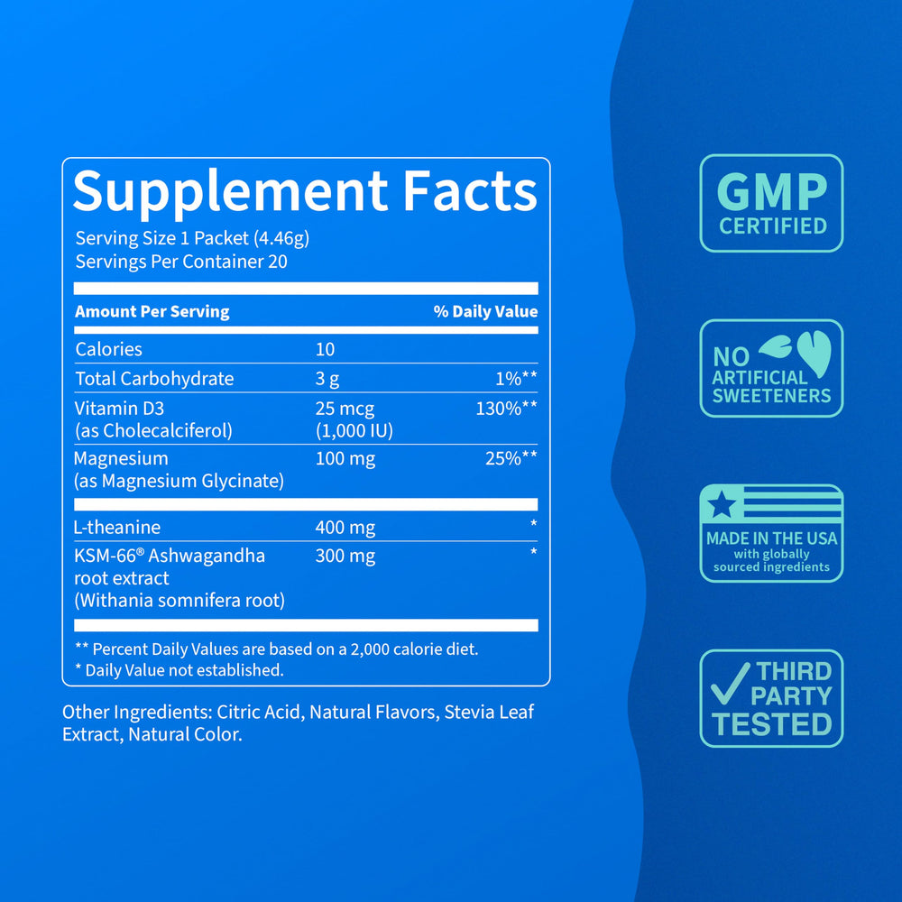 Nello Supercalm magnesium glycinate close-up for sleep and muscle comfort