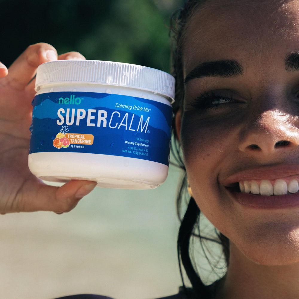 Nello SuperCalm magnesium glycinate form emphasizes restful sleep support