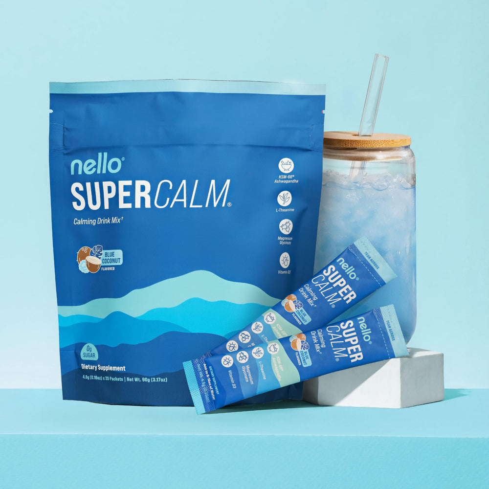 Nello SuperCalm magnesium glycinate provides calming mineral support.