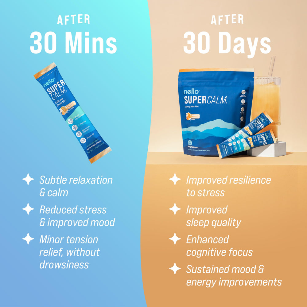 Nello SuperCalm no sugar formulation ideal for clean energy.