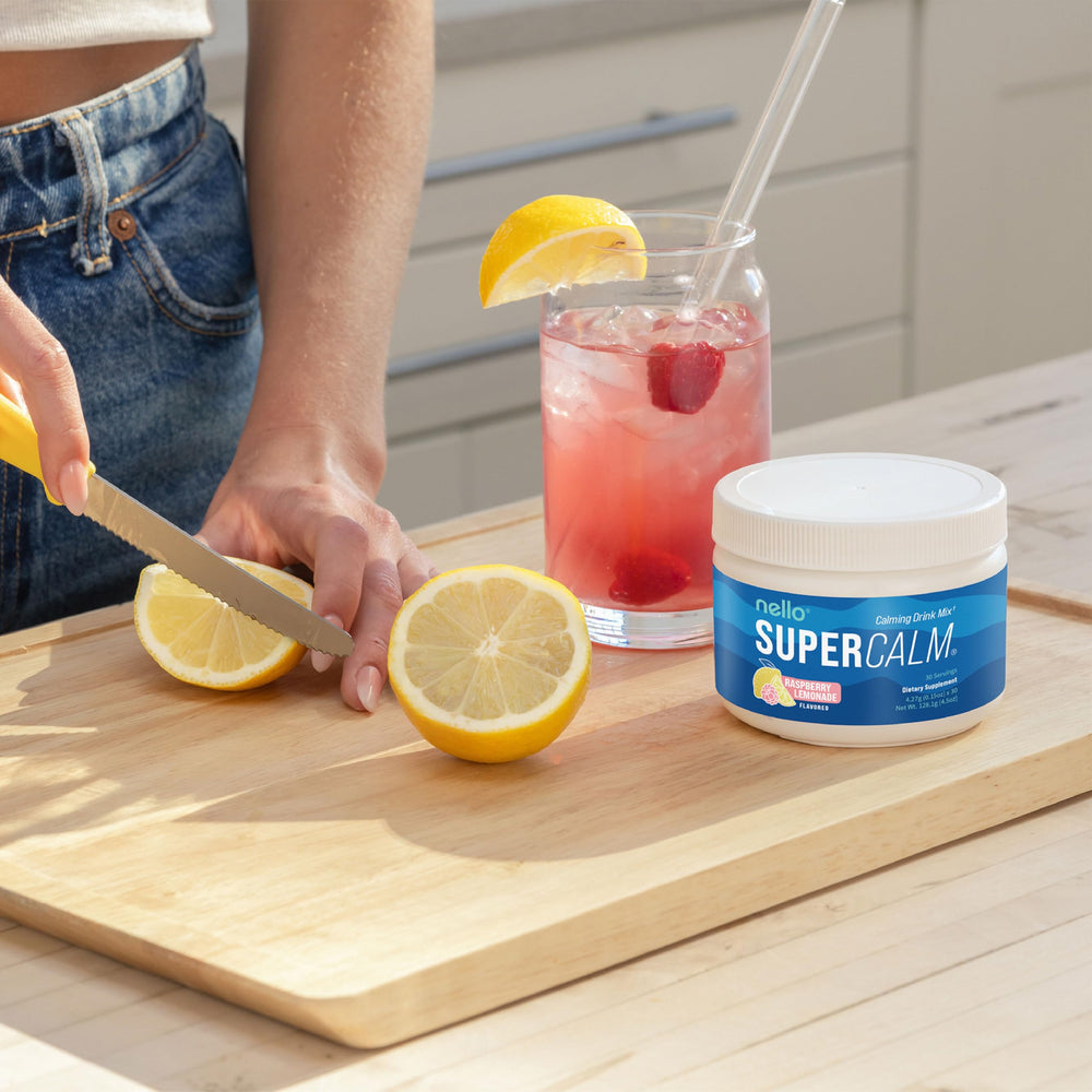 Nello Supercalm on the go packets ideal for quick relaxation anytime.
