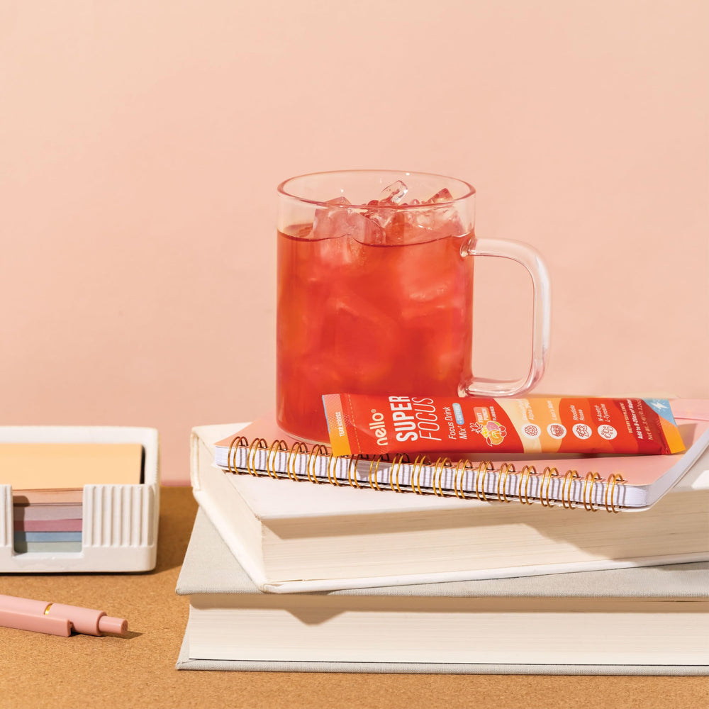 Nello Superfocus on-the-go packets ideal for busy professionals and students.