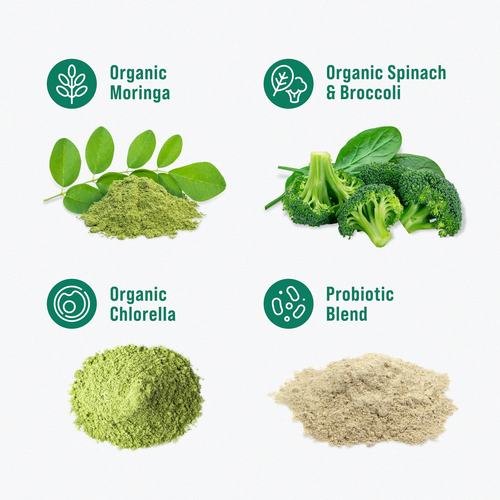Nello Supergreens travel-pack on the go supports convenient daily greens.