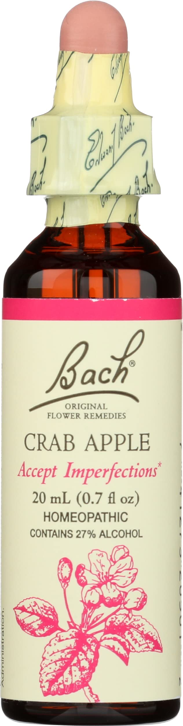 Nelson Bach Crab Apple bottle with dropper for emotional balance