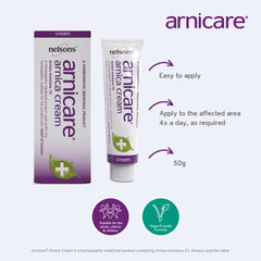 Nelsons Arnicare Arnica Cream texture showing creamy consistency.