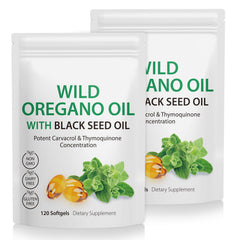 NenMaoKeNu 2-pack oregano softgels bottle for convenient daily supplementation.