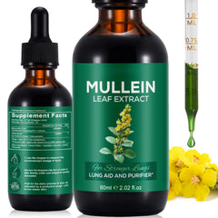 NenMaoKeNu Mullein Drops bottle front showing natural lung support for everyday life.