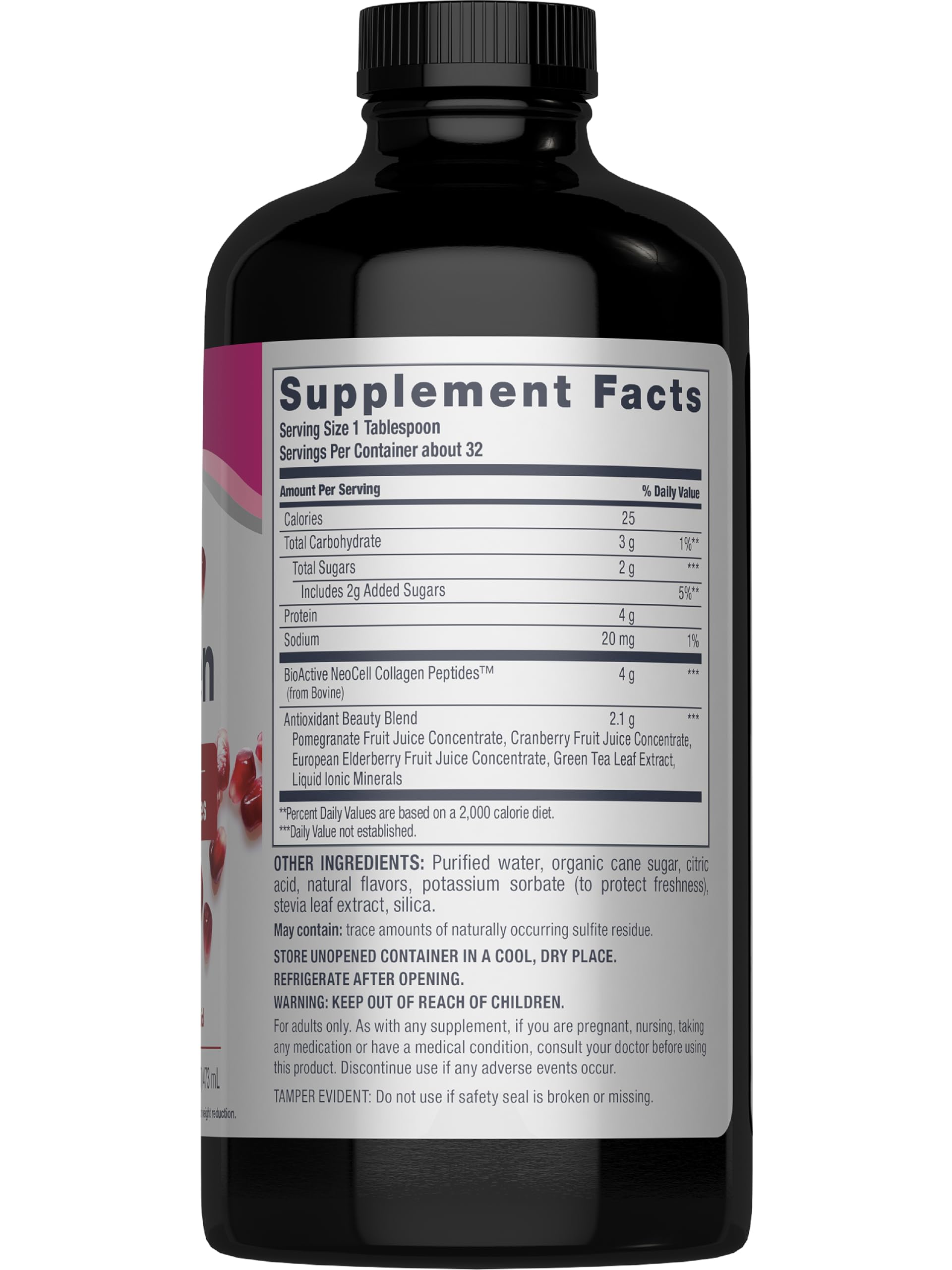 NeoCell Advanced Collagen Liquid daily dose spoon ready for convenient intake