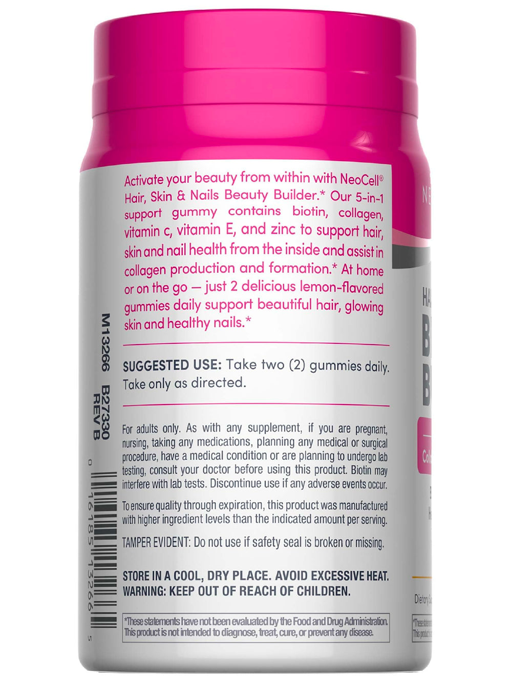 NeoCell bottle and gummies on a counter for routine use.