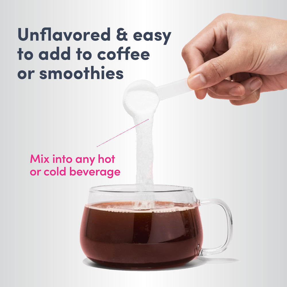 NeoCell collagen powder mixed into a smoothie for smooth texture.