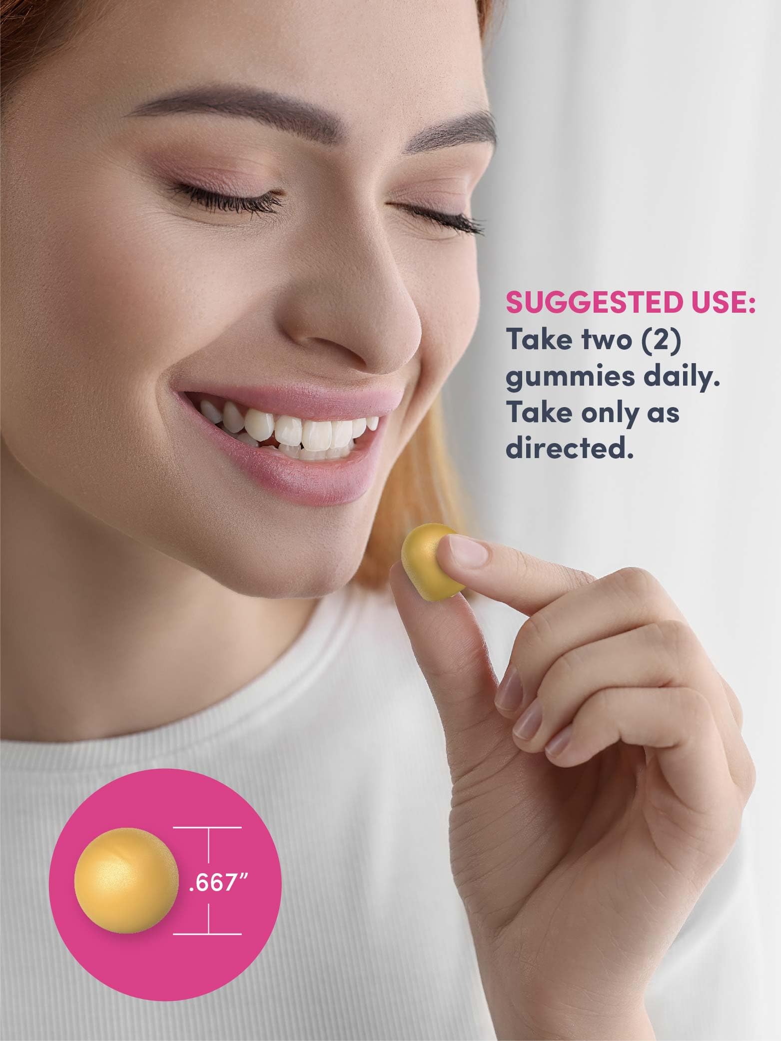 NeoCell daily dosage of two gummies for routine use.