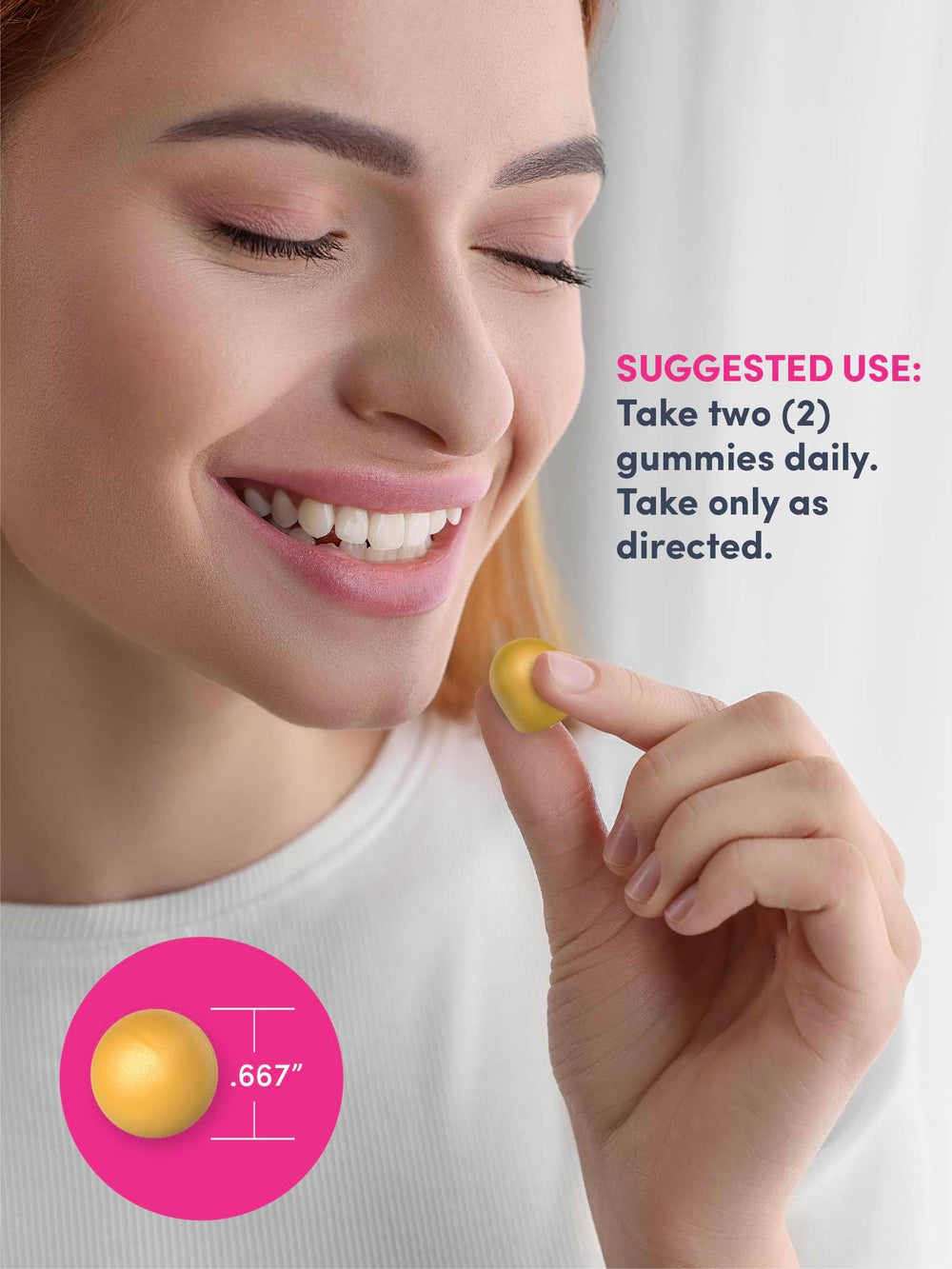 NeoCell daily dosage of two gummies for routine use.